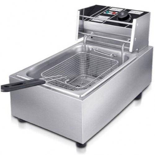 6L 2.5kw COMMERCIAL SINGLE TANK ELECTRIC DEEP FRYER-1 BASKET （EDFY)