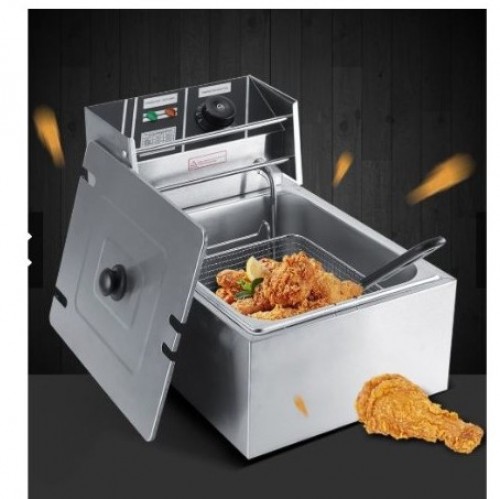6L 2.5kw COMMERCIAL SINGLE TANK ELECTRIC DEEP FRYER-1 BASKET （EDFY)