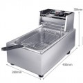 6L 2.5kw COMMERCIAL SINGLE TANK ELECTRIC DEEP FRYER-1 BASKET （EDFY)