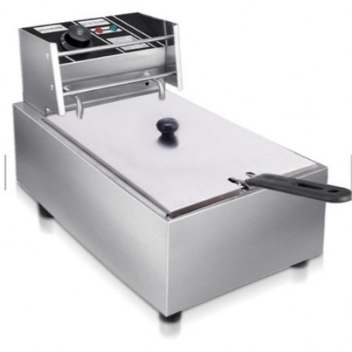 6L 2.5kw COMMERCIAL SINGLE TANK ELECTRIC DEEP FRYER-1 BASKET （EDFY)
