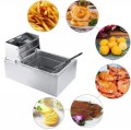 6L 2.5kw COMMERCIAL SINGLE TANK ELECTRIC DEEP FRYER-1 BASKET （EDFY)