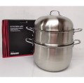 32CM 3 Layer High Quality Multi-Function Stainless Steel Steamer Pot Cookware