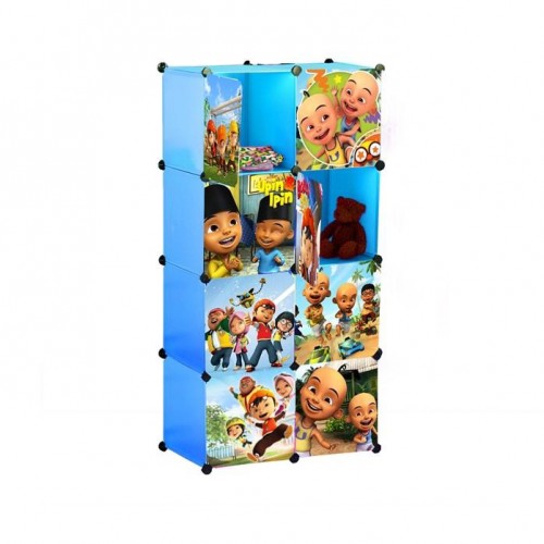 UPINIPIN 8C DIY Rack Storage Cabinet Wardrobe With Almari Hanger (BB8B)