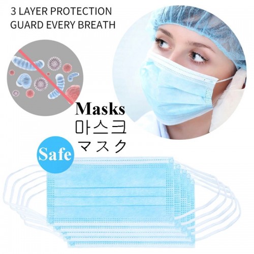 Disposable Masks Medical Mask Surgical Mask 3-Ply Anti-virus Anti-dust Earloop Mou