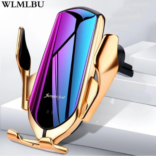 R2 Automatic Clamping 10W Car Wireless Charger Car Phone Holder