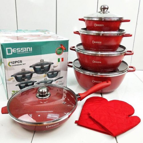 [PREORDER] ETA 25/6 12PC DESSINI Casserole Cookware Set