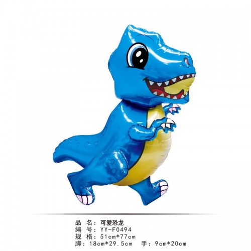 Dino Dinasour 3D Helium Foil Balloons Birthday Party Decor Balloon kid toy