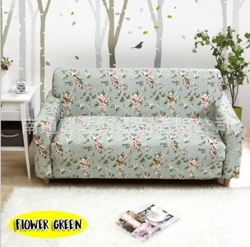 FLOWERY SOFA COVER - SINGLE