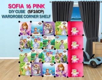 SOFIA 16C DIY Rack Storage Cabinet Wardrobe Corner Rack With Almari Hanger (SF16CP)