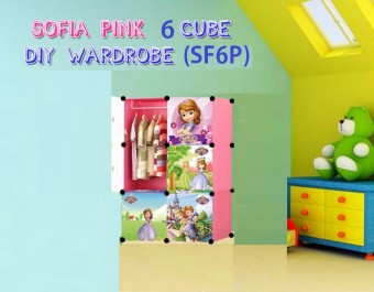 SOFIA PINK 6C DIY WARDRIBE (SF6P)