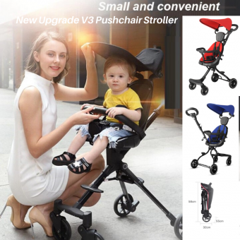 New Upgrade V3 With Shade Children Pushchair Portable Baby Trolley Stroller