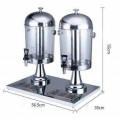 16L (8L x 2) Stainless Steel Double Bowl Juice Dispenser Water dispenser buffet