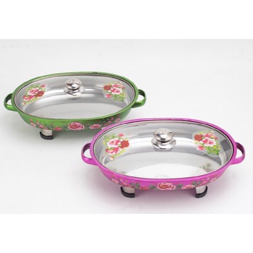 OVAL BUFFET FOOD TRAY SET BUNGA ROSE / BEKAS TRAY LAUK PAUK MAJLIS JAMUAN (DGN PEME